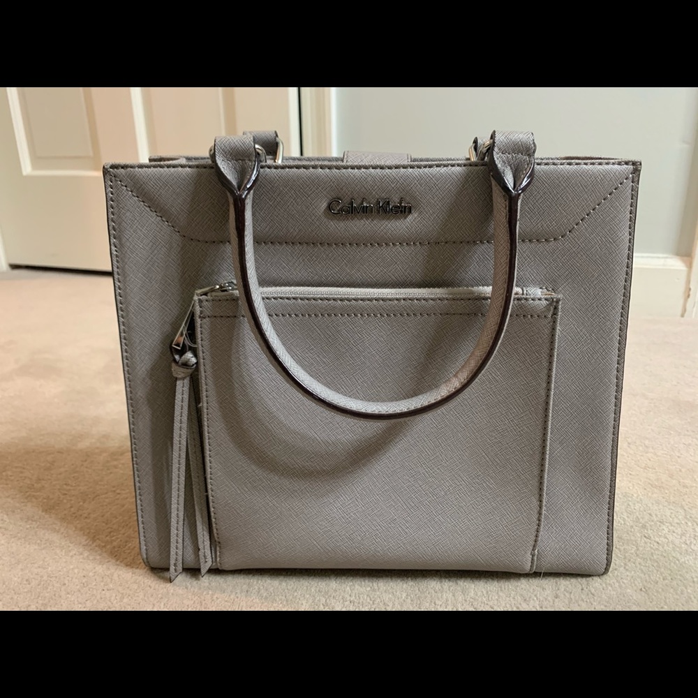 Calvin Klein Grey Crossbody Purse